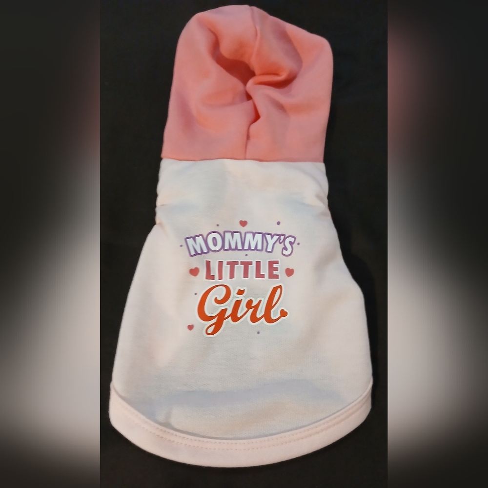 NWT Light Pink & Rose Small Pet Hoodie.